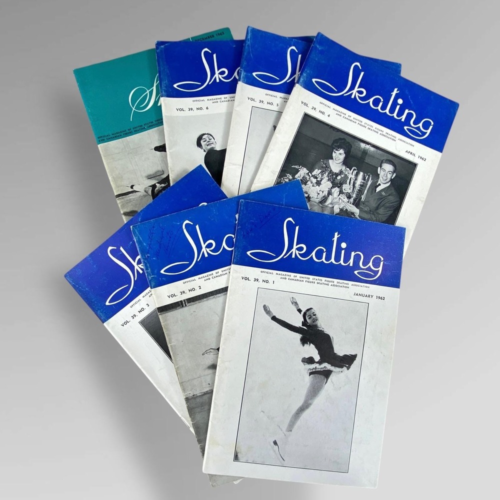 1962 Skating Magazine Lot B - 7 Issues Donald Jackson Barbara‎ Roles READ